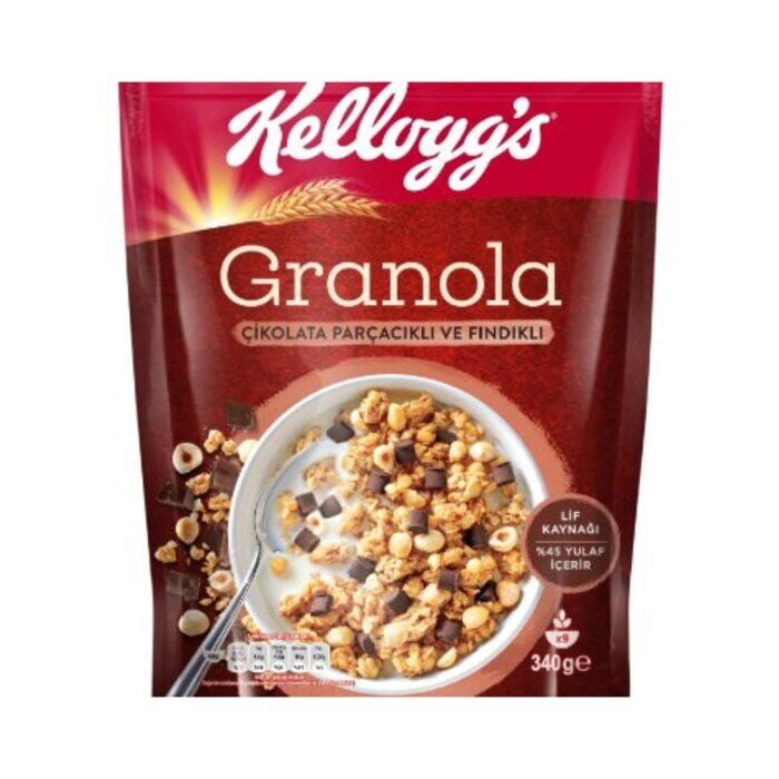 Granola Çikolata Parçalı Fındıklı 340 Gr