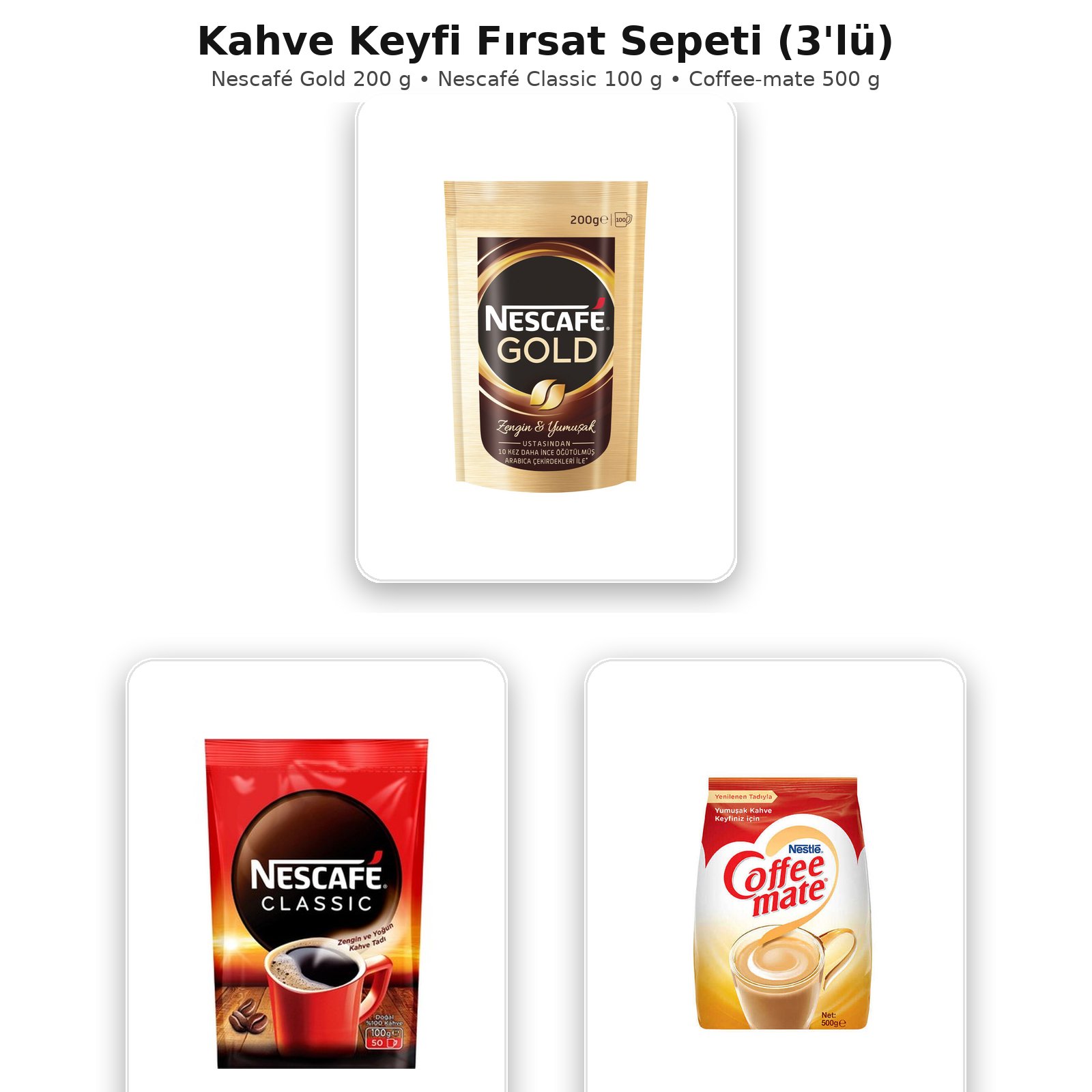 Kahve Keyfi Fırsat Sepeti 3’lü