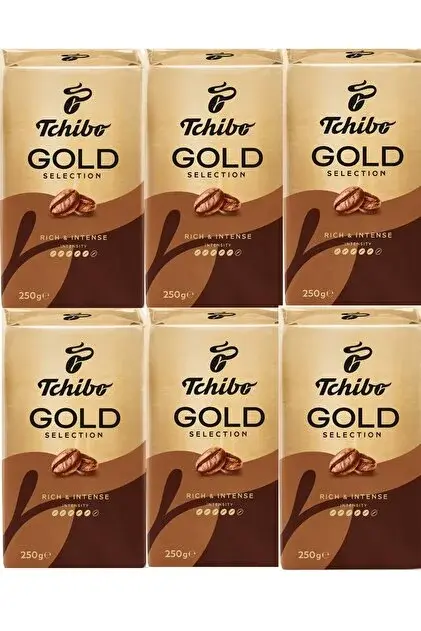 Tchibo Gold Selection Öğütülmüş Filtre Kahve 6 x 250 gr