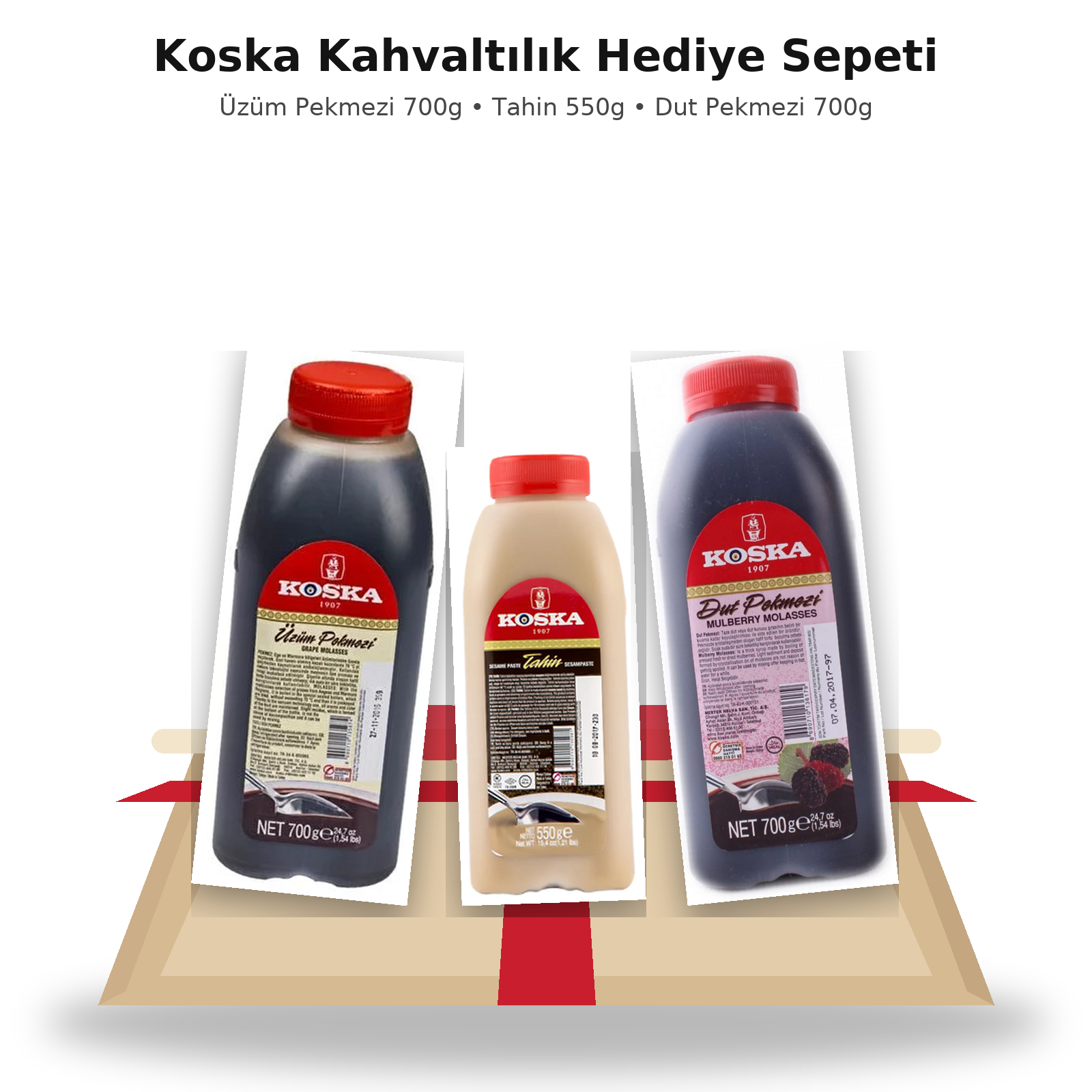 Koska Kahvaltılık Hediye Sepeti 3’lü